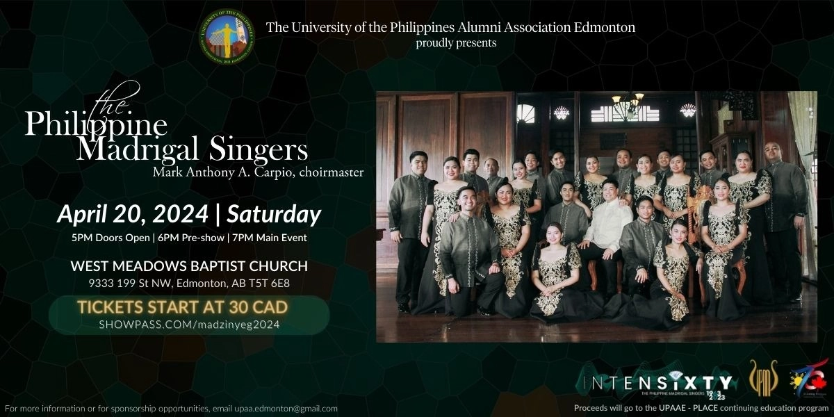Event image for The Philippine Madrigal Singers in Edmonton 2024