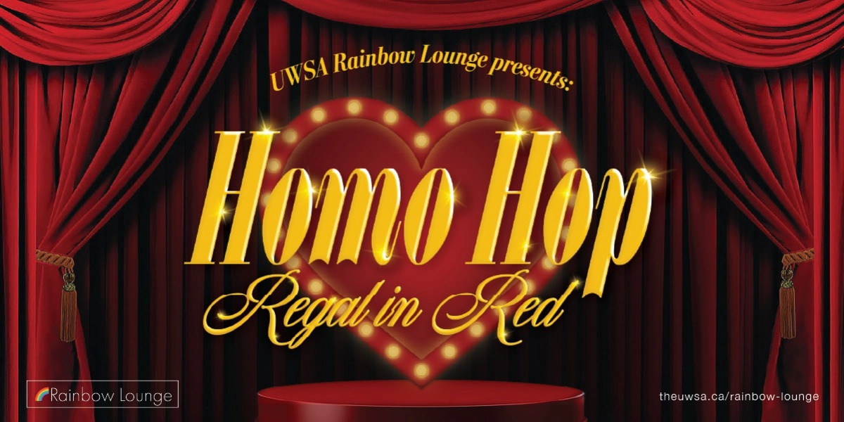 Event image for UWSA Rainbow Lounge Presents: Homo Hop 2025 Regal in Red