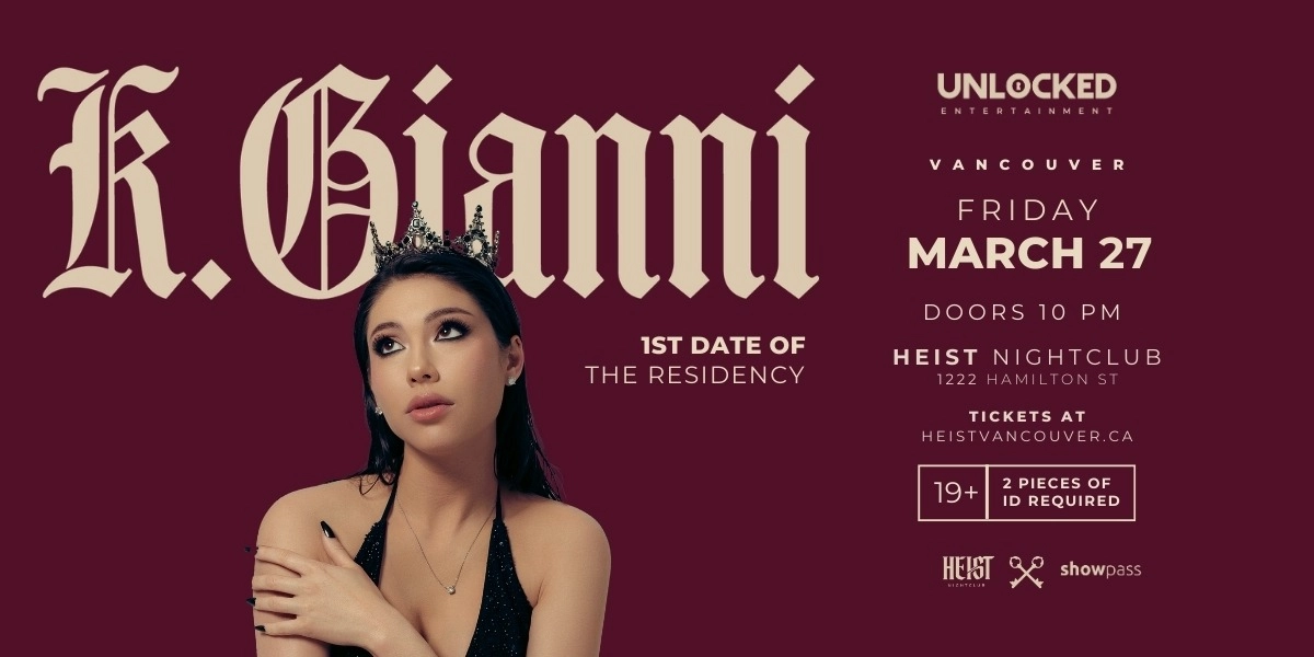 Event image for K. Gianni - Free RSVP
