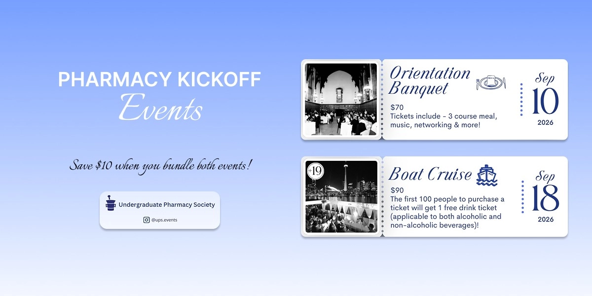Image d'événement pour U of T Pharmacy Orientation Events 2026