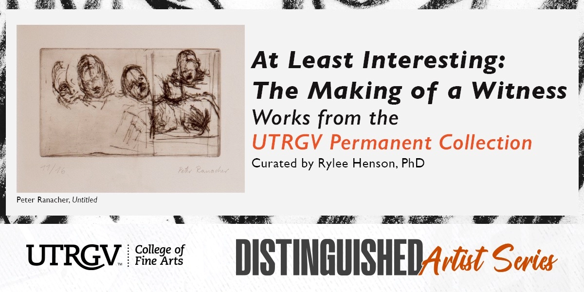 Image d'événement pour Distinguished Artist Series: "At Least Interesting: The Making of a Witness"