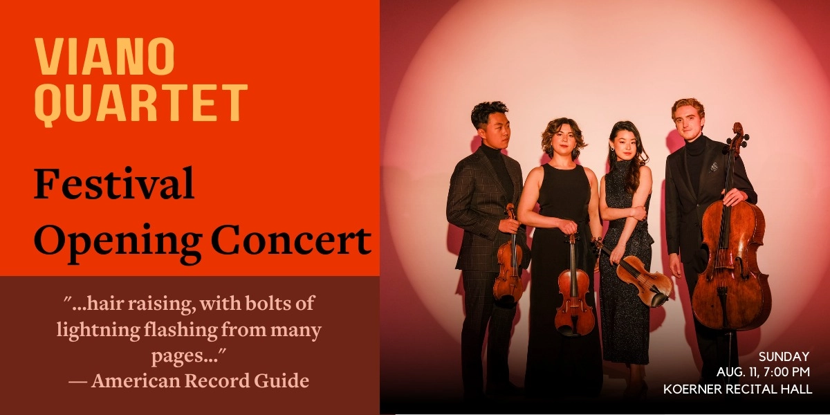 Event image for VIANO QUARTET: Festival Commencement Concert