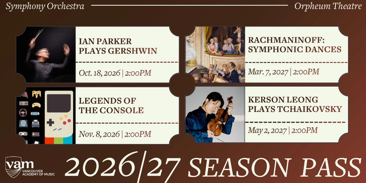 Event image for 2026/27 VAM Symphony Season Pass