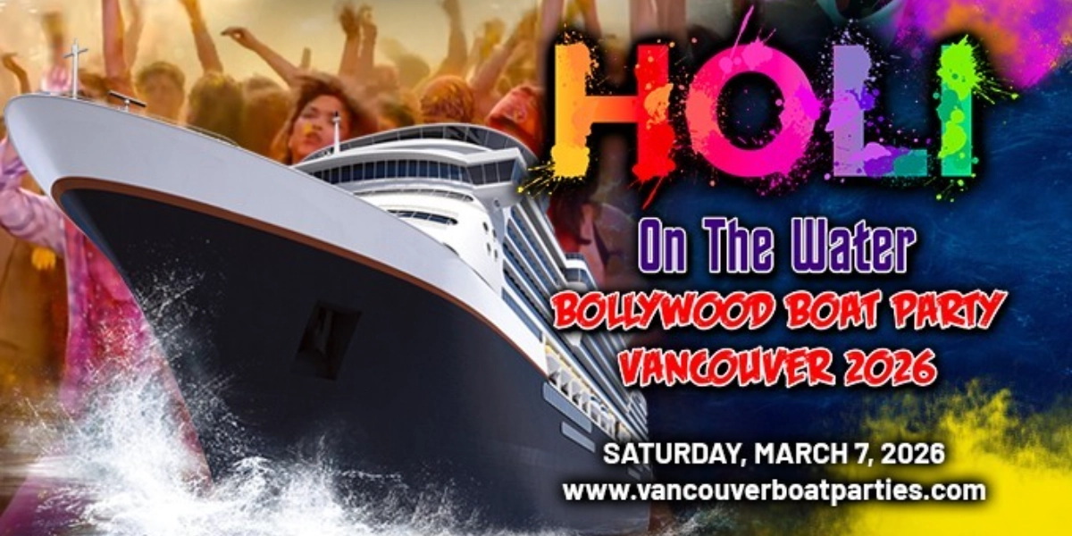 Event image for HOLI ON THE WATER | BOLLYWOOD X PUNJABI BOAT PARTY VANCOUVER 2026