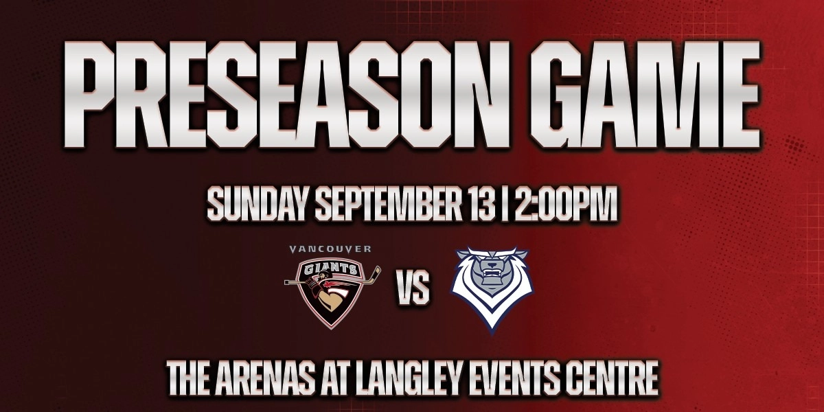 Event image for Vancouver Giants Pre-Season vs. Victoria Royals @ the ARENAS (LEC)