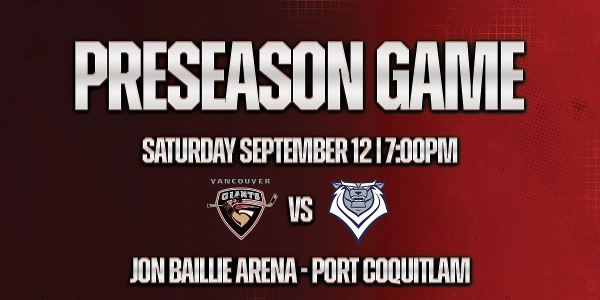 Event image for Vancouver Giants Pre-Season vs. Victoria Royals @ Port Coquitlam Community Centre