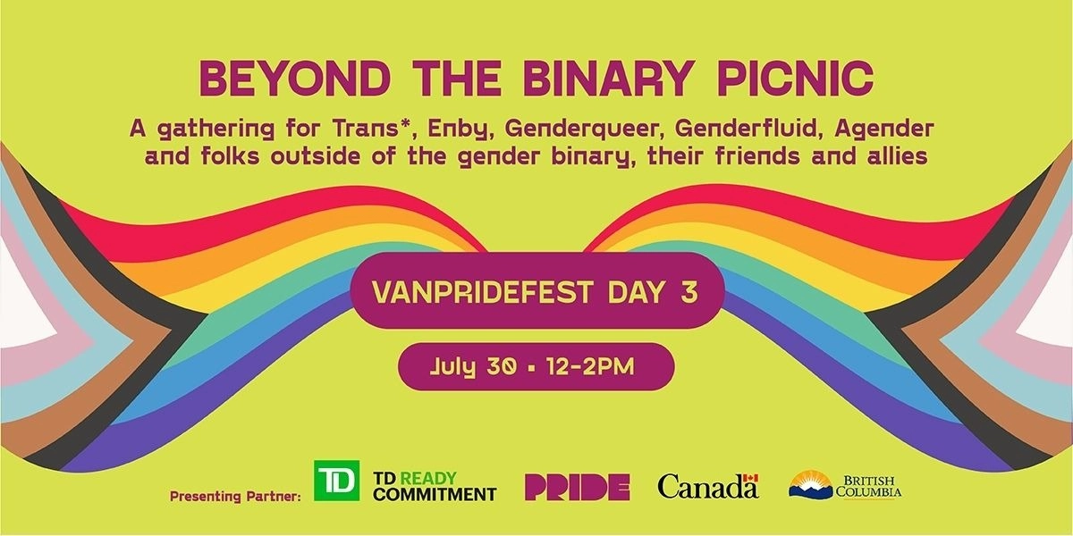 Event image for VanPrideFest presents Beyond the Binary Picnic