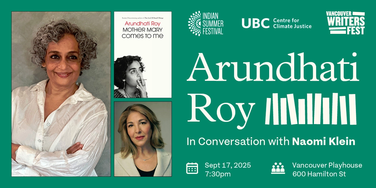 Event image for Arundhati Roy in Conversation with Naomi Klein
