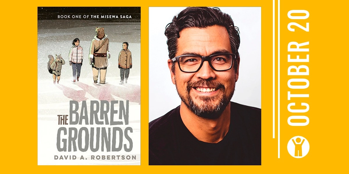 Event image for YOUTH! The Barren Grounds: An Afternoon with David A. Robertson