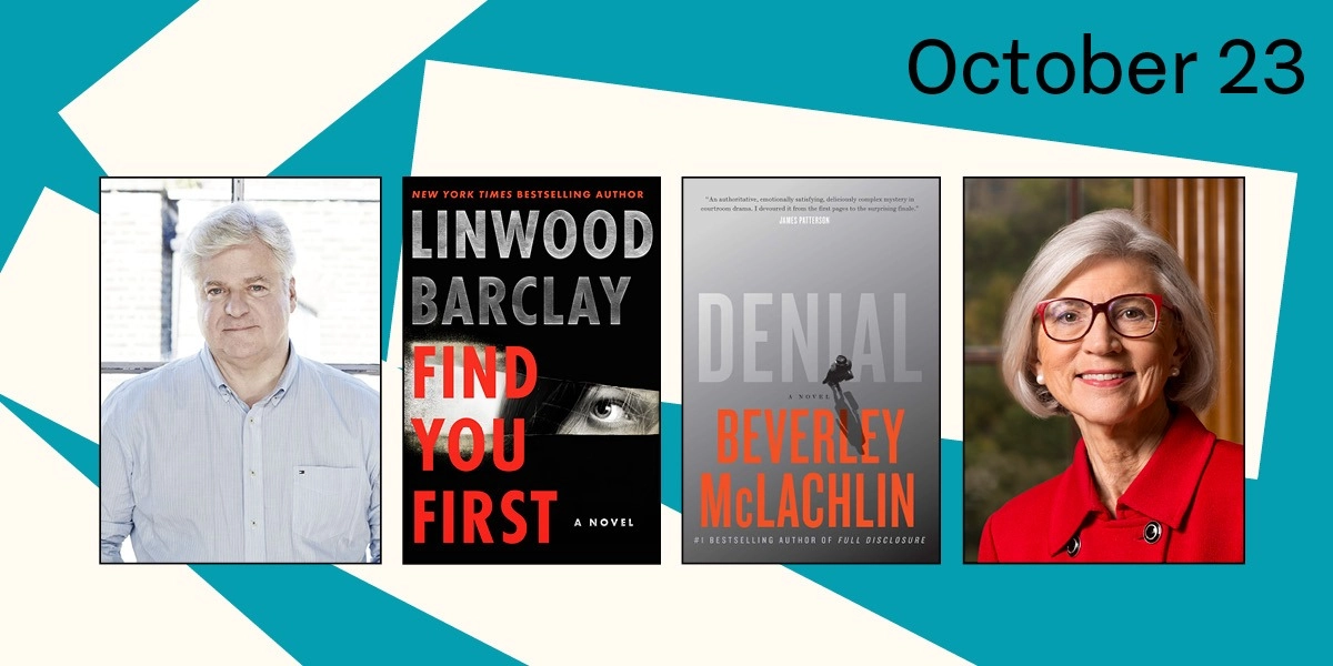 Event image for One-to-One With Linwood Barclay and Beverley McLachlin