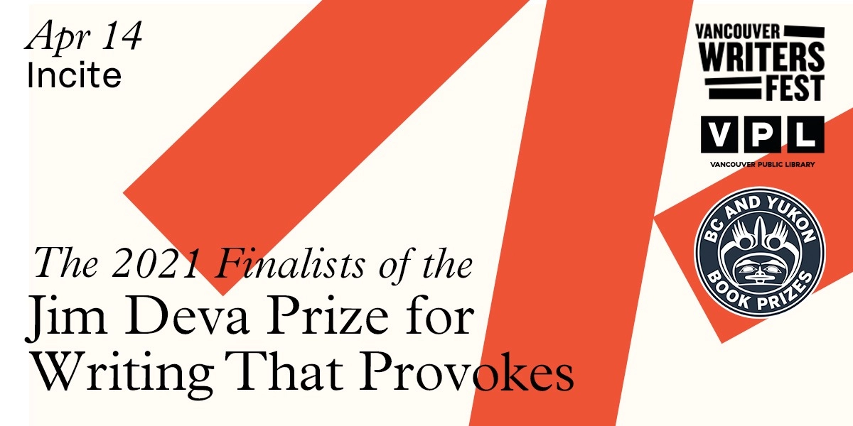 Event image for Incite: The Jim Deva Prize for Writing That Provokes Finalists