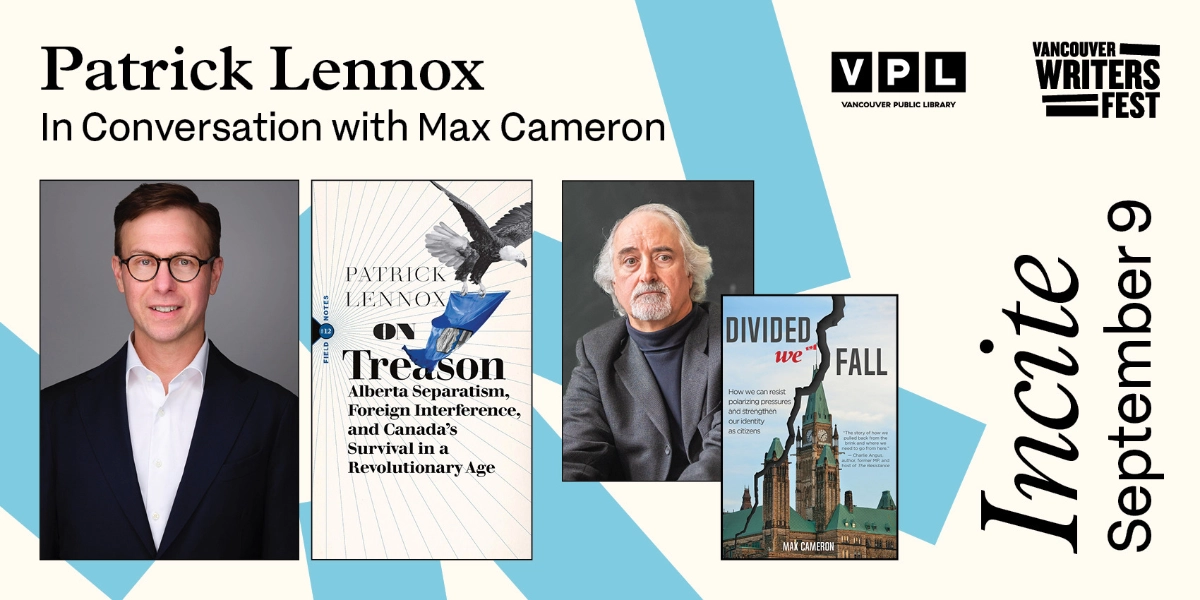 Event image for Incite: Patrick Lennox in Conversation with Max Cameron