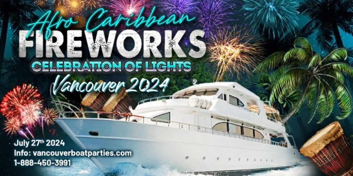 Event image for Vancouver Afro-Caribbean Celebration of Lights Fireworks Boat Party 2024