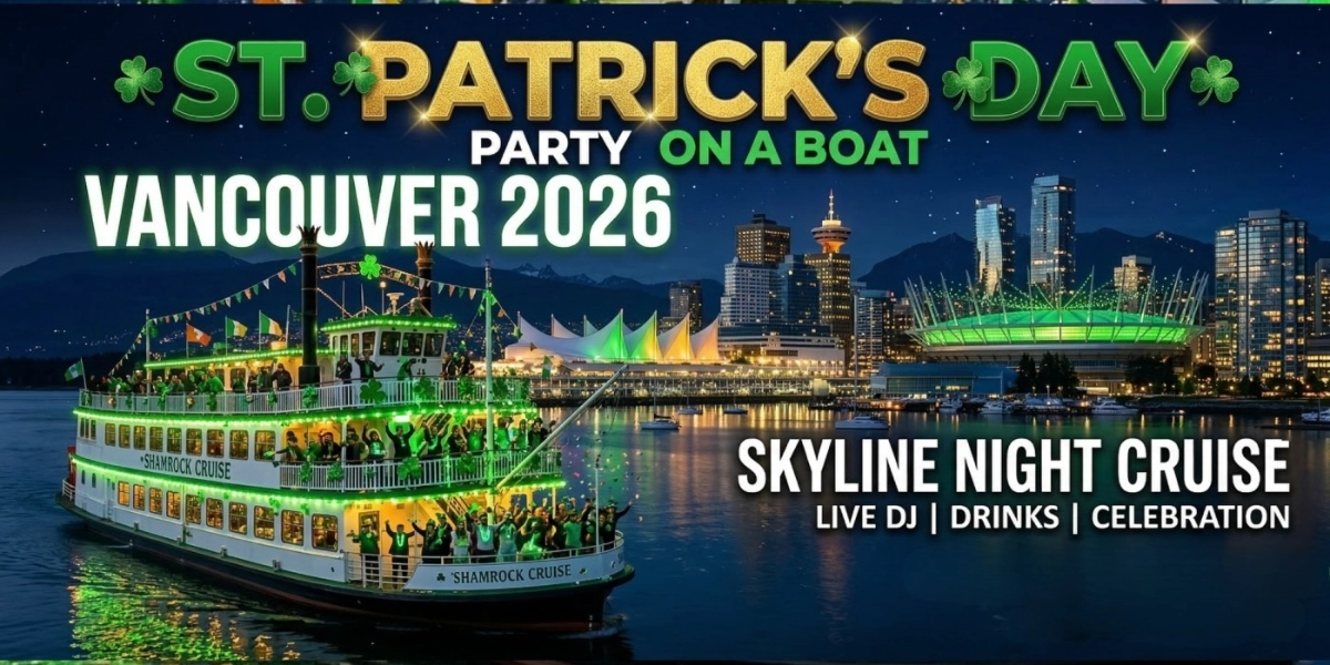 Event image for St Patrick’s Day Party on a Boat Vancouver 2026 | Skyline Night Cruise