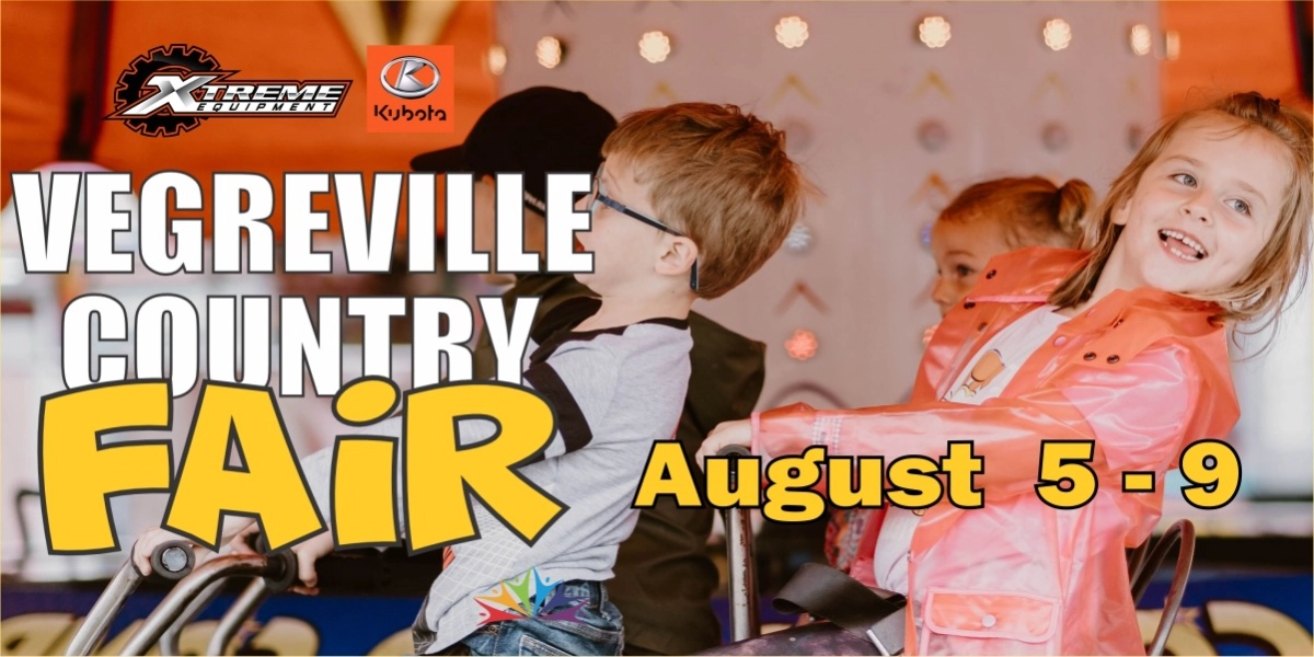 Event image for Xtreme Kubota VEGREVILLE COUNTRY FAIR https://www.vegag.ca/page/fair/