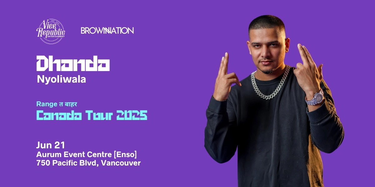 Event image for Dhanda Nyoliwala - Range Te Baar Canada Tour - VANCOUVER