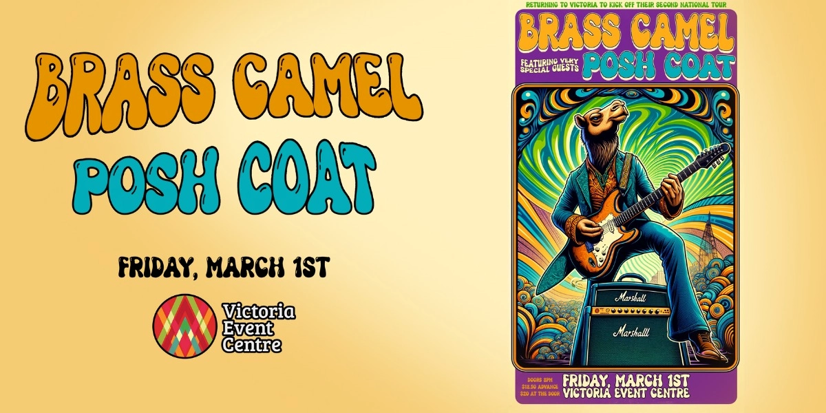 Event image for BRASS CAMEL and POSH COAT live at the VEC