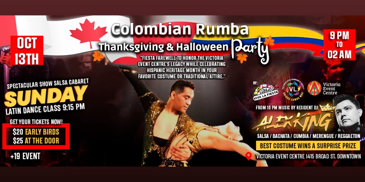 Event image for Colombian Rumba Thanksgiving & Halloween Party