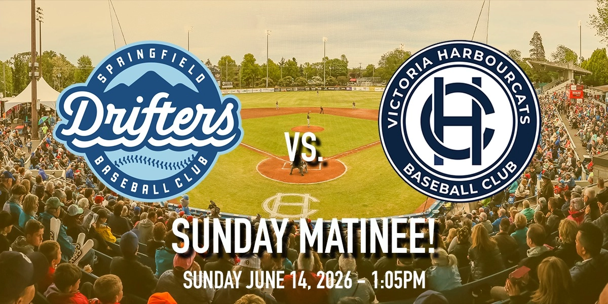 Event image for Springfield Drifters vs. Victoria HarbourCats - SUNDAY MATINEE
