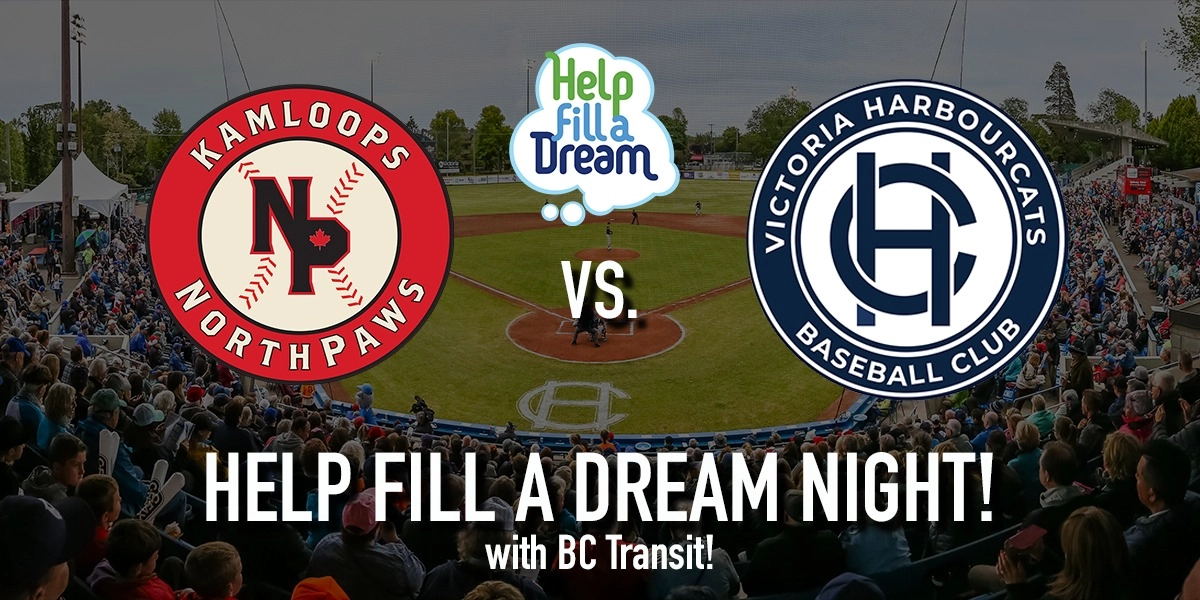 Event image for Kamloops NorthPaws vs. Victoria HarbourCats - HELP FILL A DREAM NIGHT!