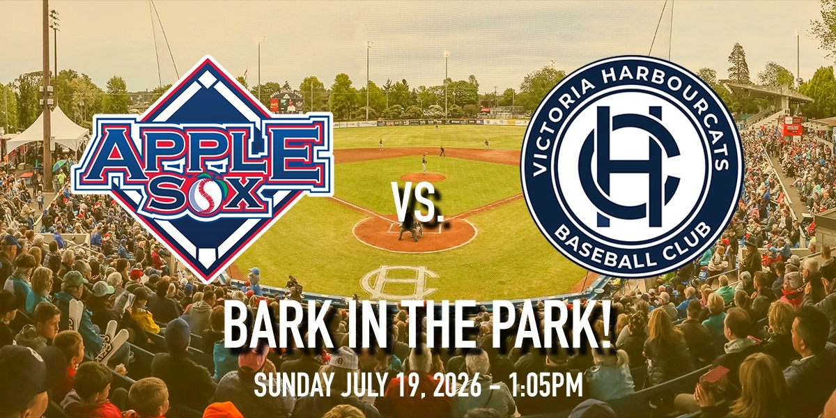 Event image for Wenatchee AppleSox vs. Victoria HarbourCats - BARK IN THE PARK!