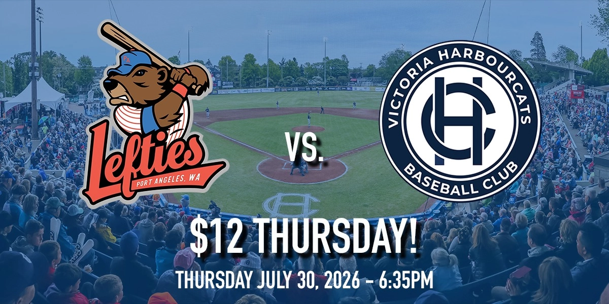 Event image for Port Angeles Lefties vs. Victoria HarbourCats - $12 THURSDAY!
