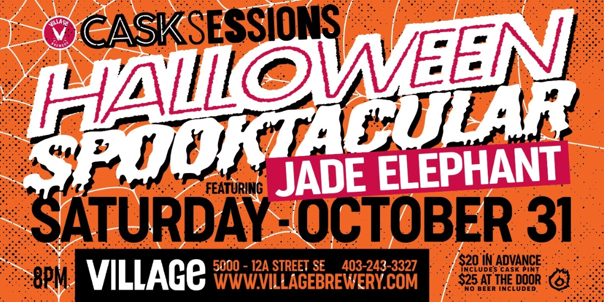 Event image for Village Brewery's Halloween Spooktacular Cask Sessions Featuring Jade Elephant