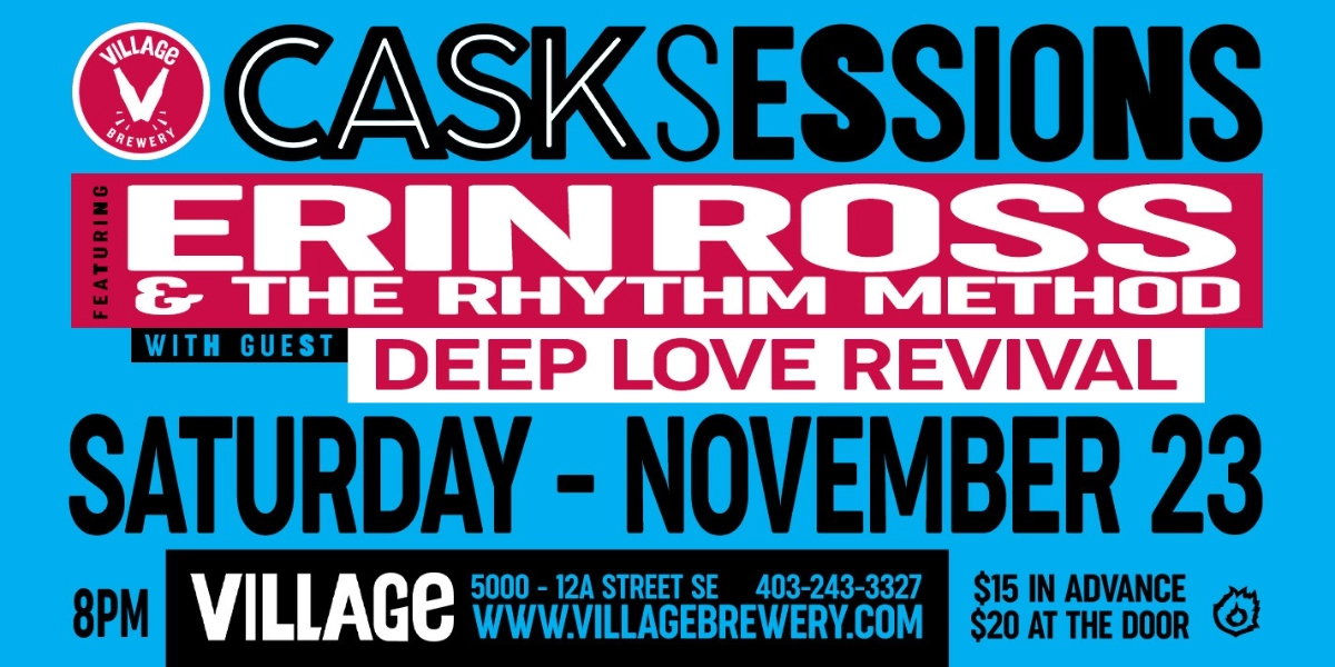 Event image for Village Brewery Presents: Cask Sessions featuring Erin Ross & The Rhythm Method