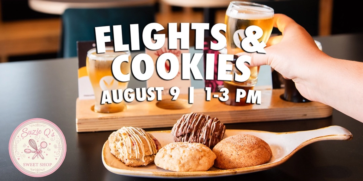 Event image for Flights & Cookies at Village Brewery Hosted by Suzie Q's Sweet Shop