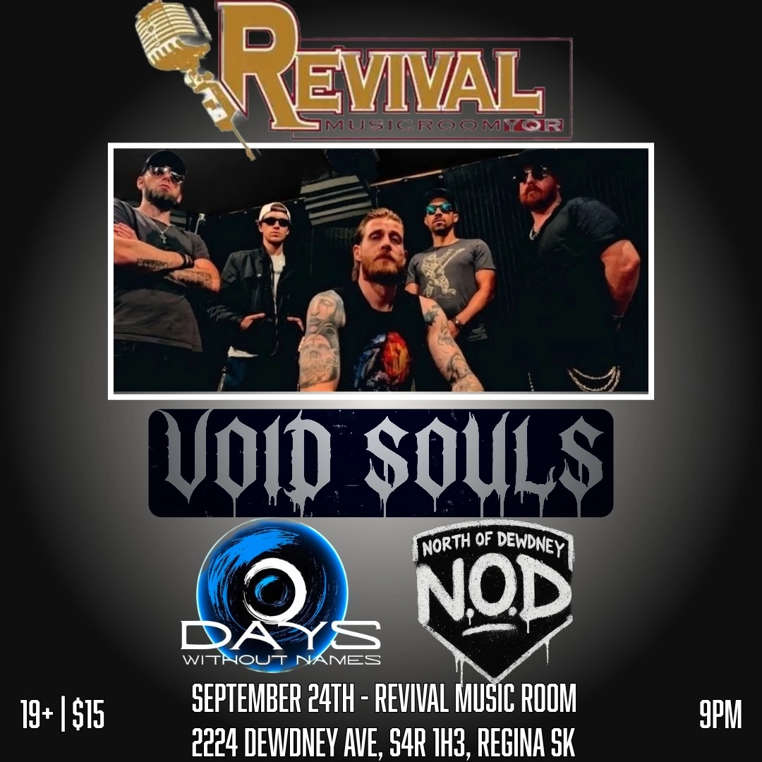 Event image for Void Souls w/ North of Dewdney and Days Without Names