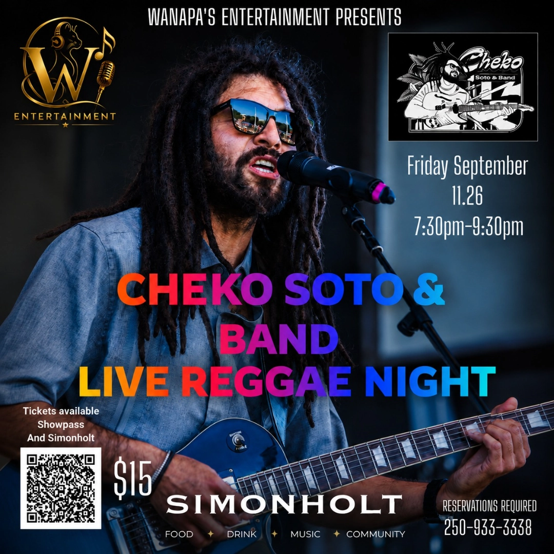 Event image for Cheko Soto & Band – Live Reggae Night at Simonholt