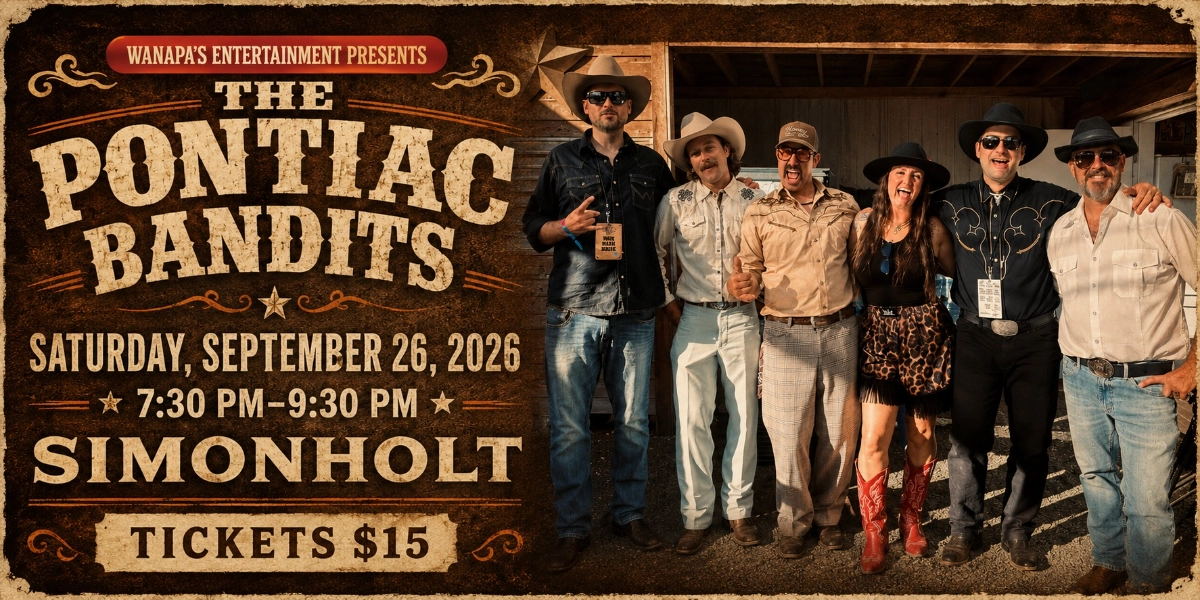 Event image for THE PONTIAC BANDITS LIVE AT SIMONHOLT