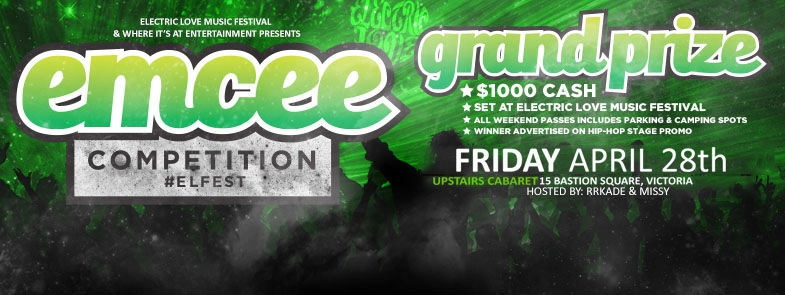 Event image for ELECTRIC LOVE MUSIC FESTIVAL EMCEE COMPETITION