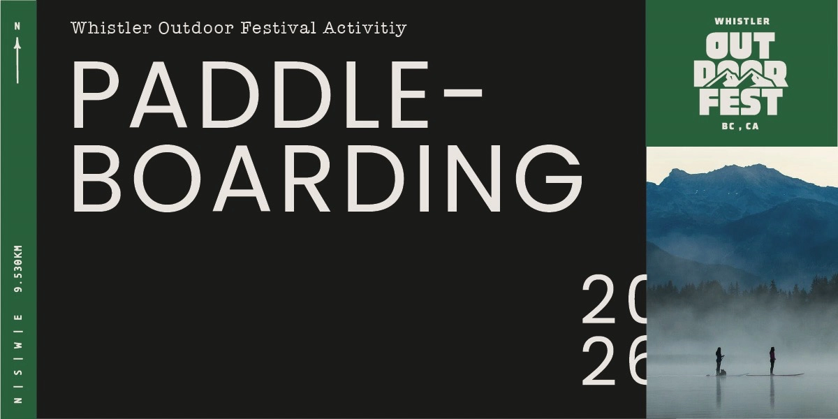 Event image for Whistler Outdoor Festival: Morning Paddleboarding - Saturday