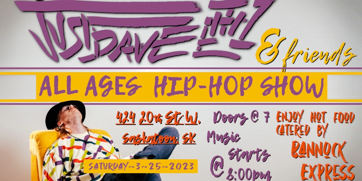 Event image for JUSTDAVE the 1 all ages HIP HOP Show