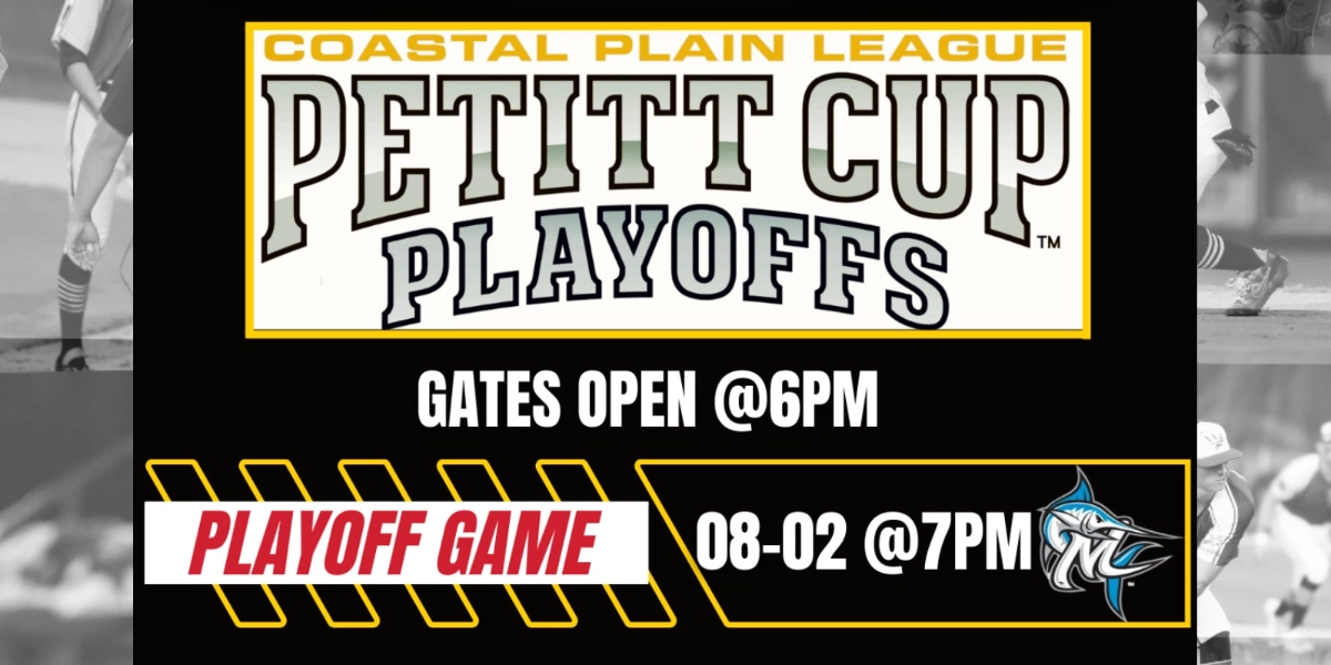 Event image for 2022 Playoff Game - Wilson Tobs vs. Morehead City Marlins