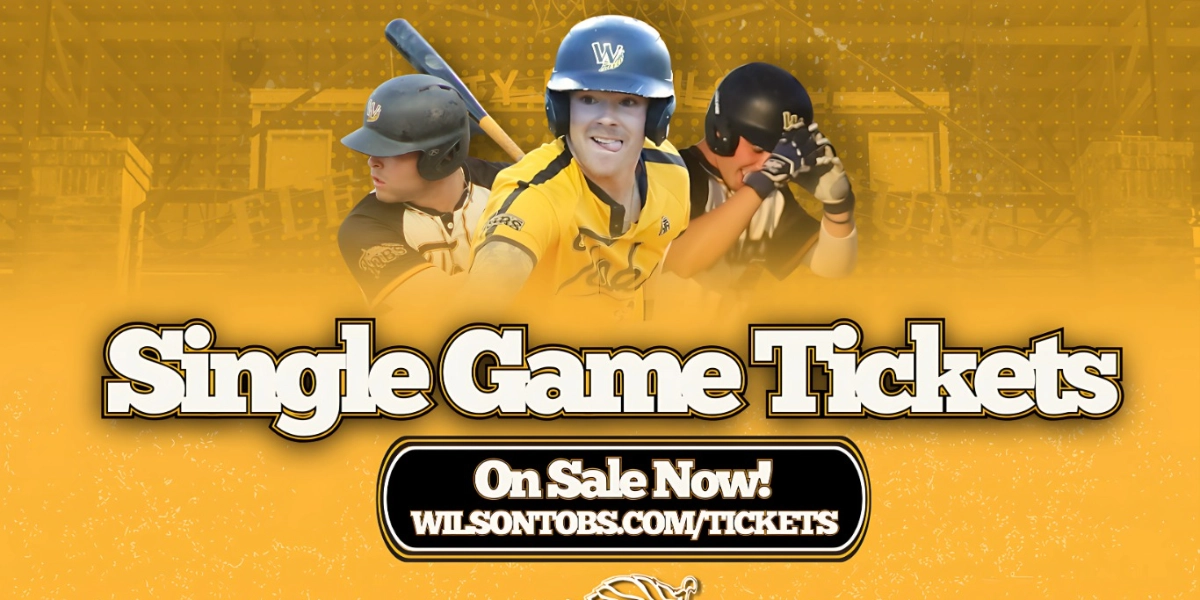 Event image for 2025 WILSON TOBS SINGLE GAME TICKETS