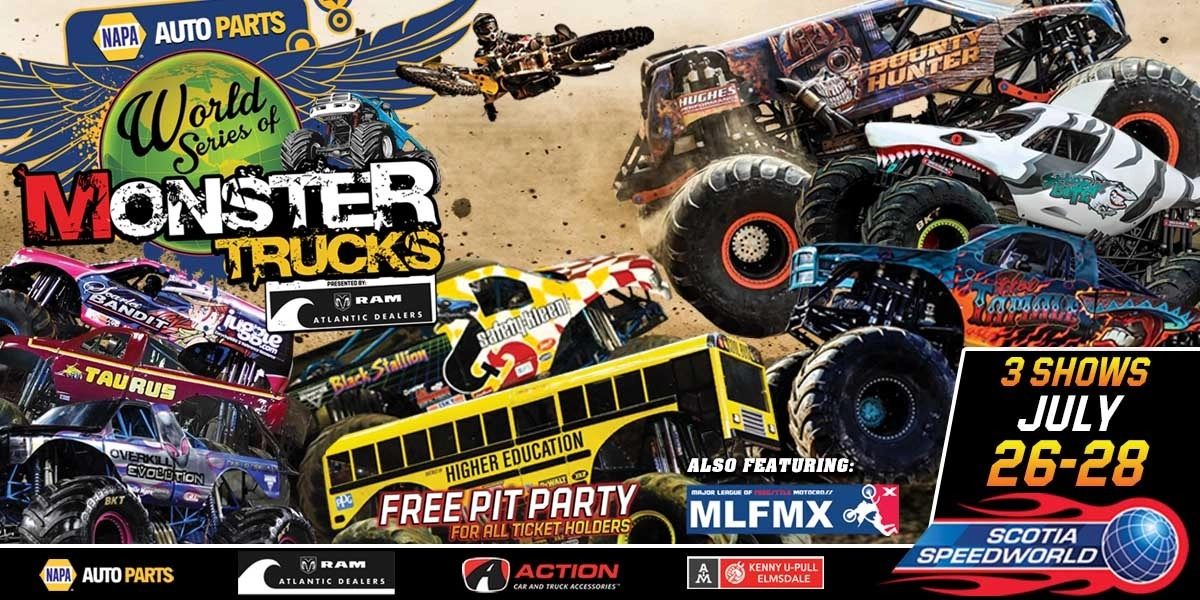 Event image for HALIFAX, NS - NAPA AUTO PARTS WORLD SERIES OF MONSTER TRUCKS 2024