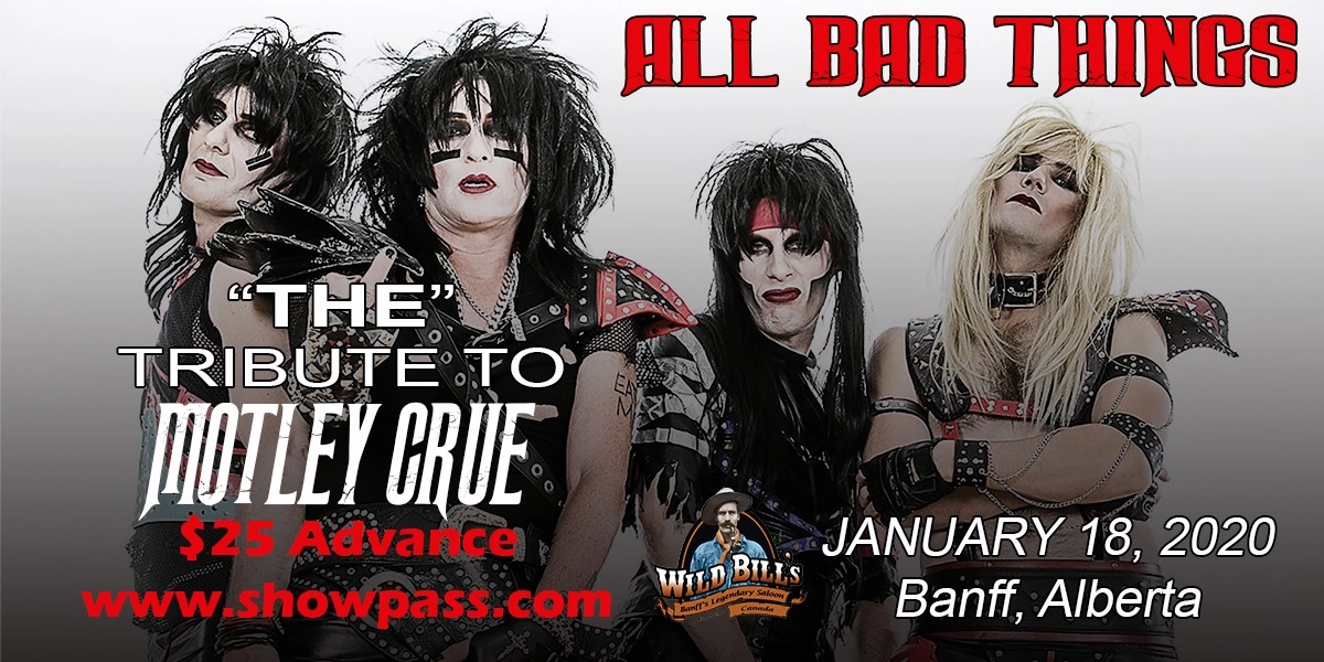 Event image for All Bad Things "THE" Tribute to Motley Crue