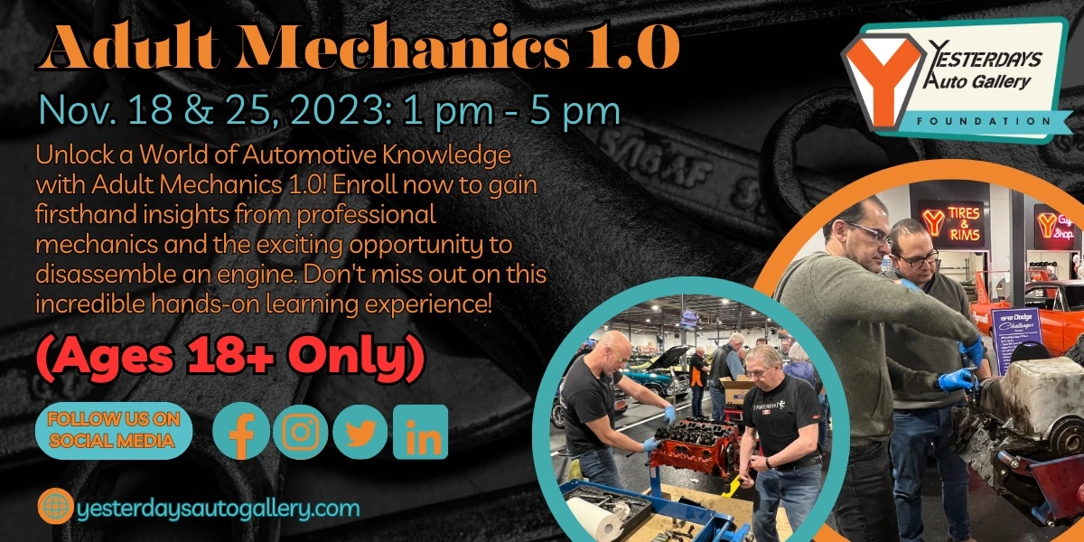 Event image for Adult Mechanics 1.0 2023 (Ages 18+ Only)
