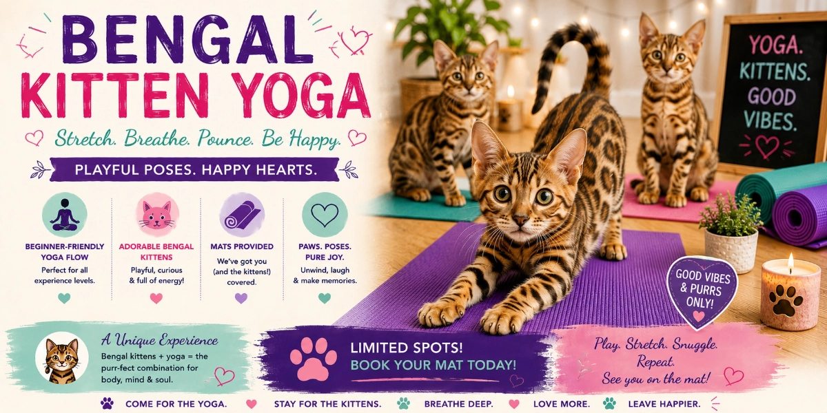 Event image for Bengal Kitten Yoga in Toronto