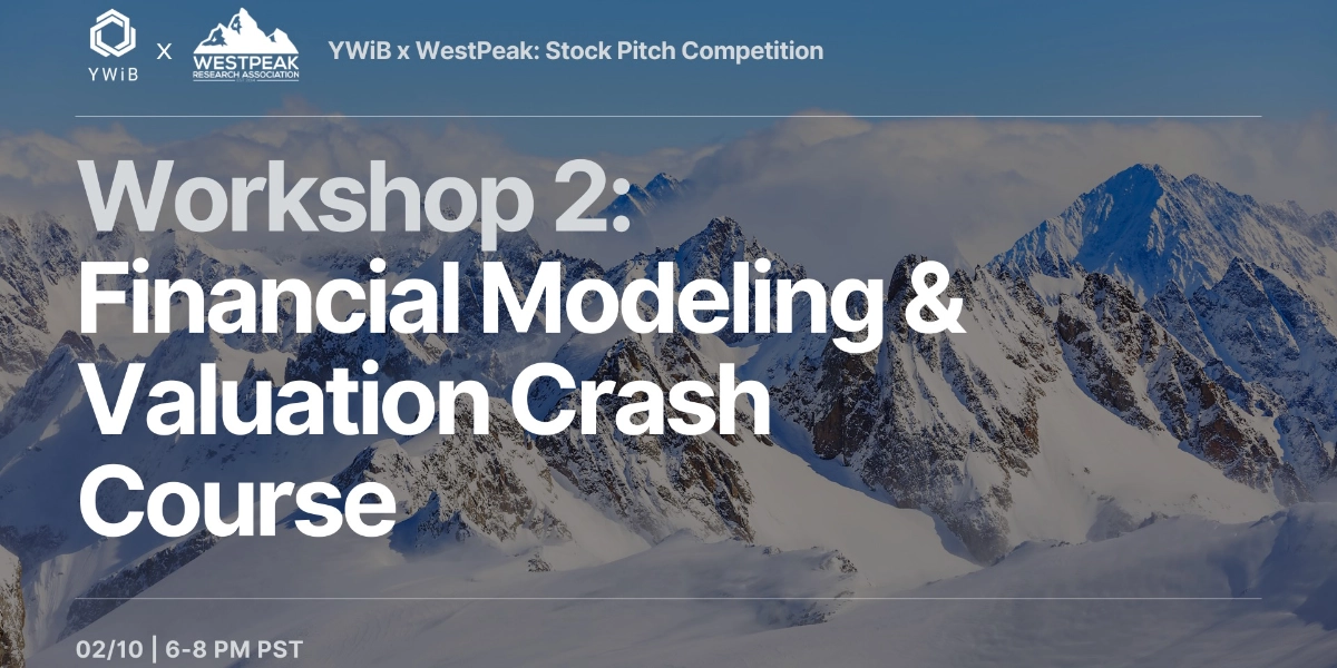 Event image for Workshop 2: Financial Modeling & Valuation Crash Course