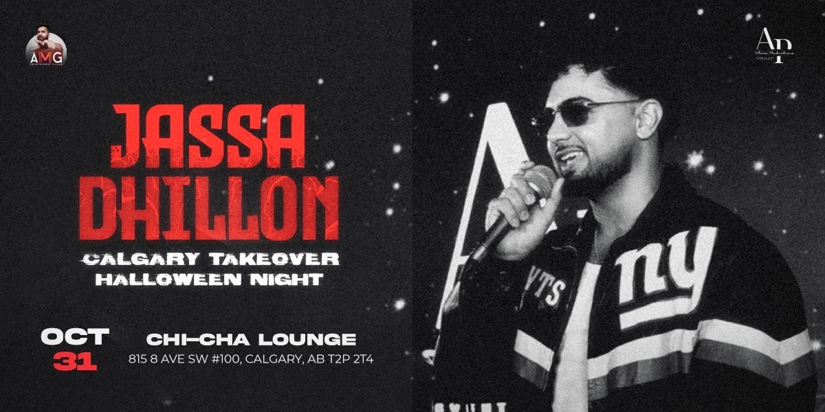 Event image for Jassa Dhillon Live in Calgary | Halloween Night at Chicha Lounge | Oct 31, 2025